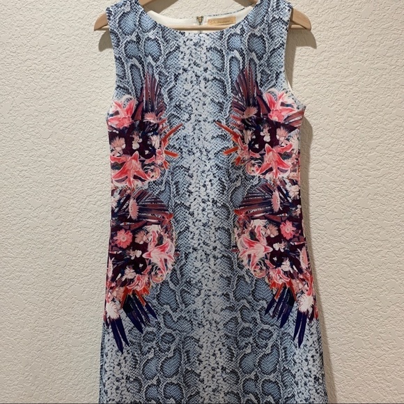 ELISA Immagine Shift Dress Small Sleeveless Unique - Picture 11 of 12